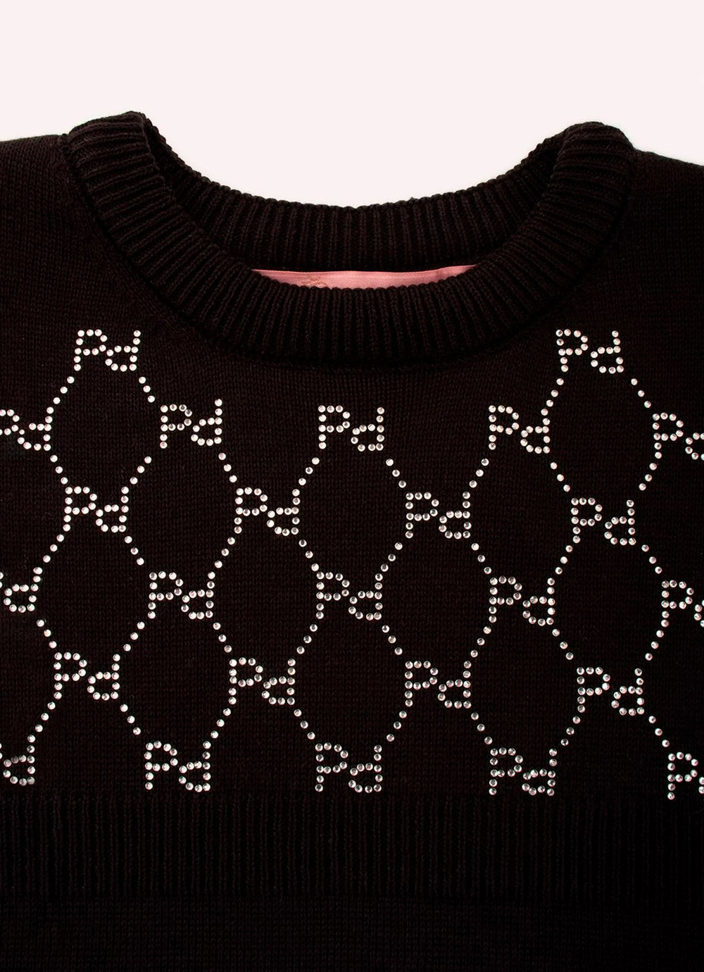 Vestido Tricot Monograma Cristal