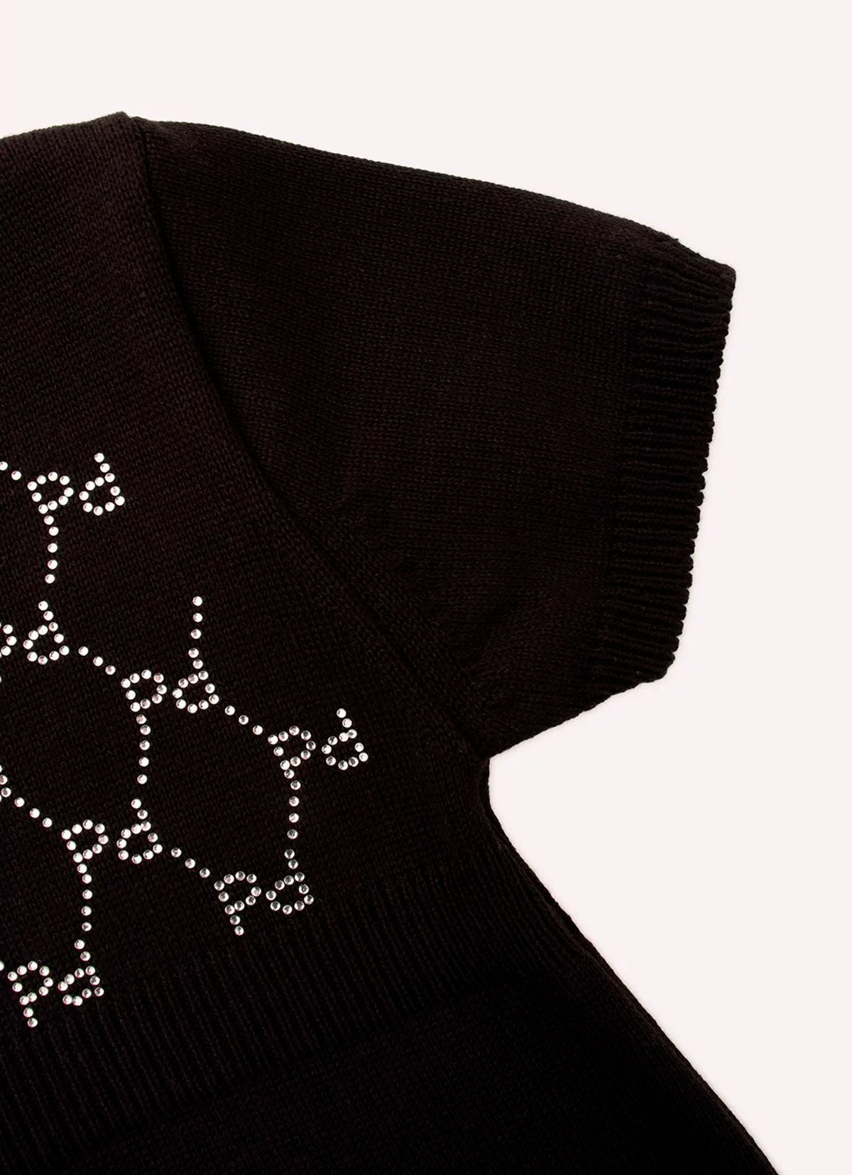 Vestido Tricot Monograma Cristal
