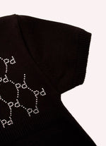 Vestido Tricot Monograma Cristal