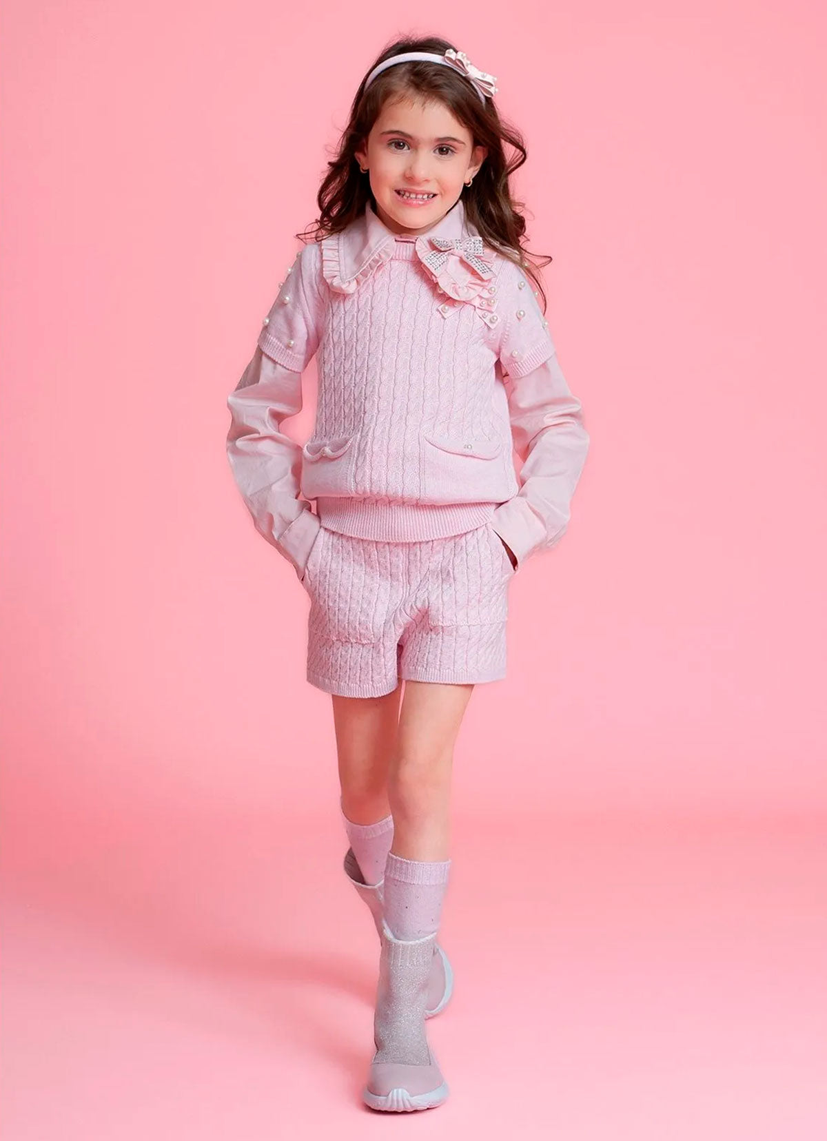 Short Tricot Ponto Trança