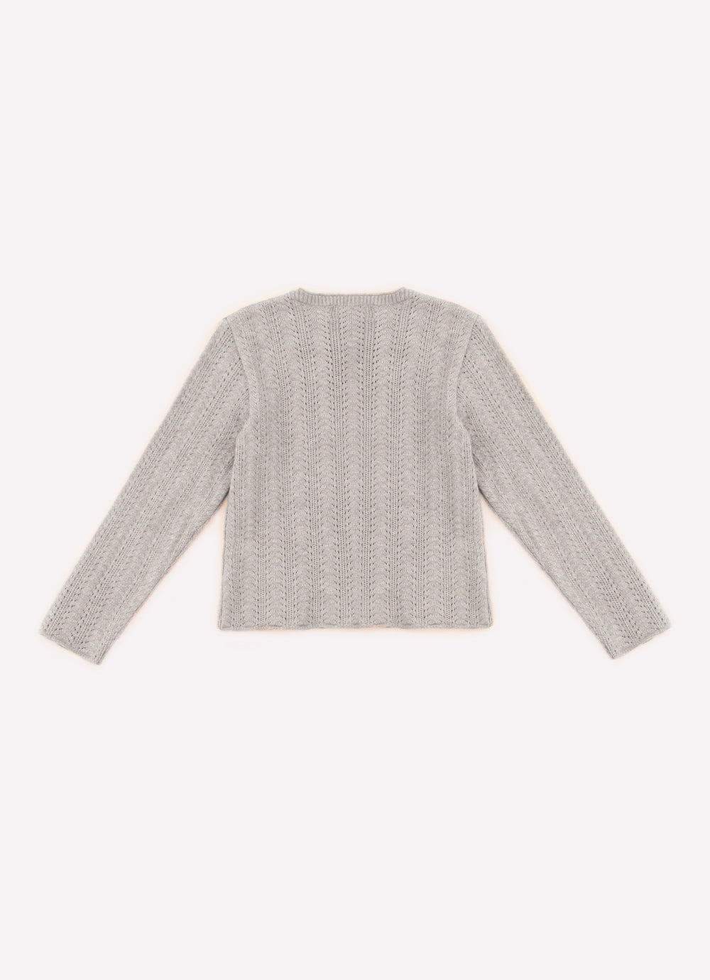 Blusa Tricot Ponto Rendado Laços
