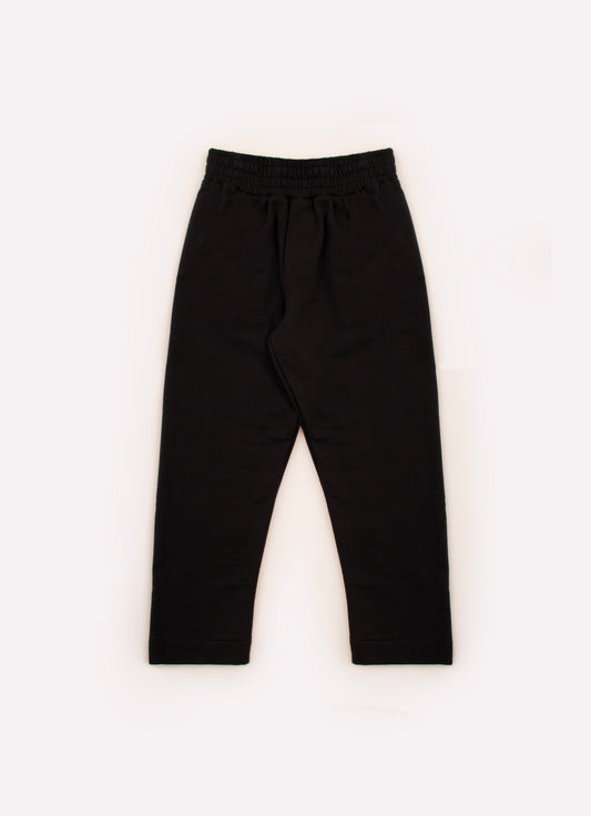 Calça Reta Moletom Bordados