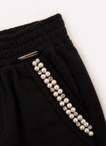 Calça Reta Moletom Bordados