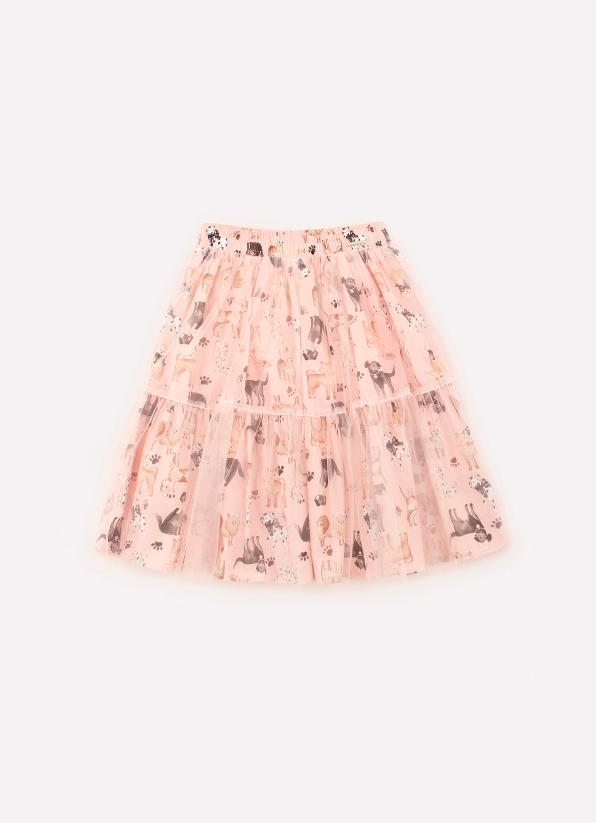 Saia Short Algodão e Tule