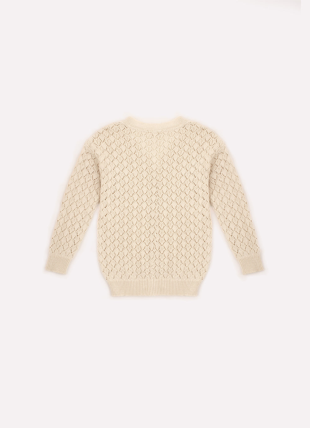 Casaco Tricot Ponto Rendado
