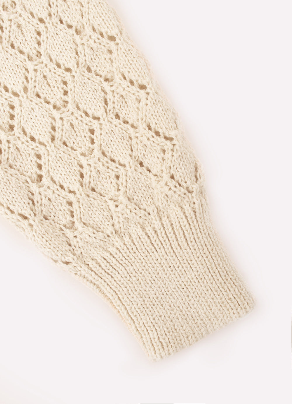 Casaco Tricot Ponto Rendado