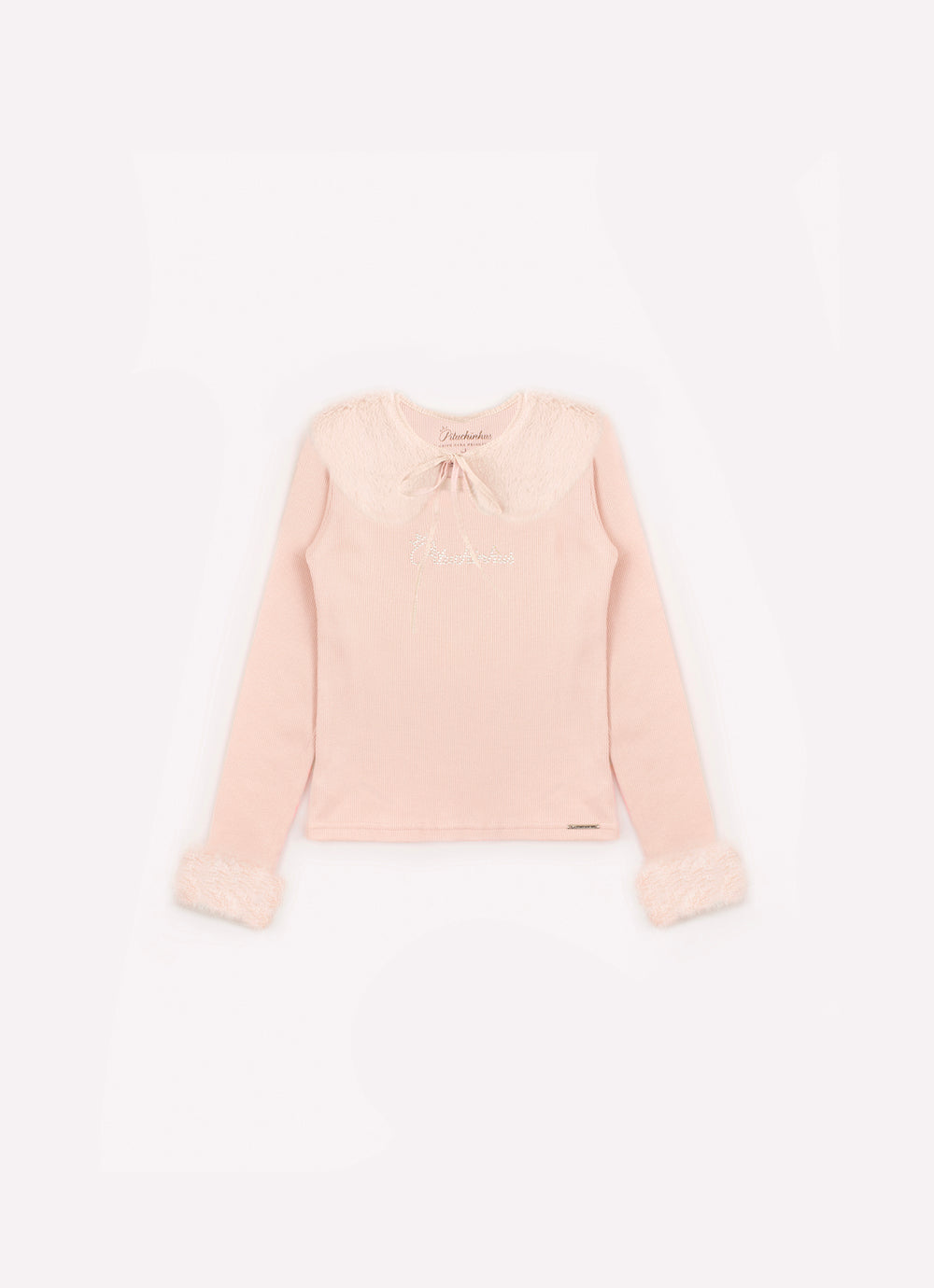 Blusa Ribana Gola E Punho Pele