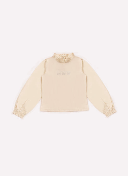 Blusa Cotton Manga e Decote Tricoline
