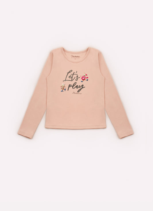 Blusa Cotton Serigrafia Let´s Play