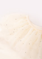 Blusa Cotton Gola Tule Cristais