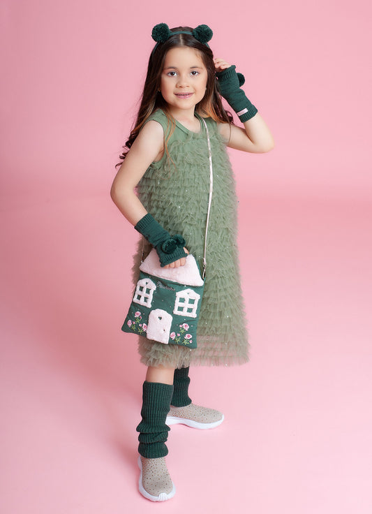 Vestido Babadinhos Tule Cristal