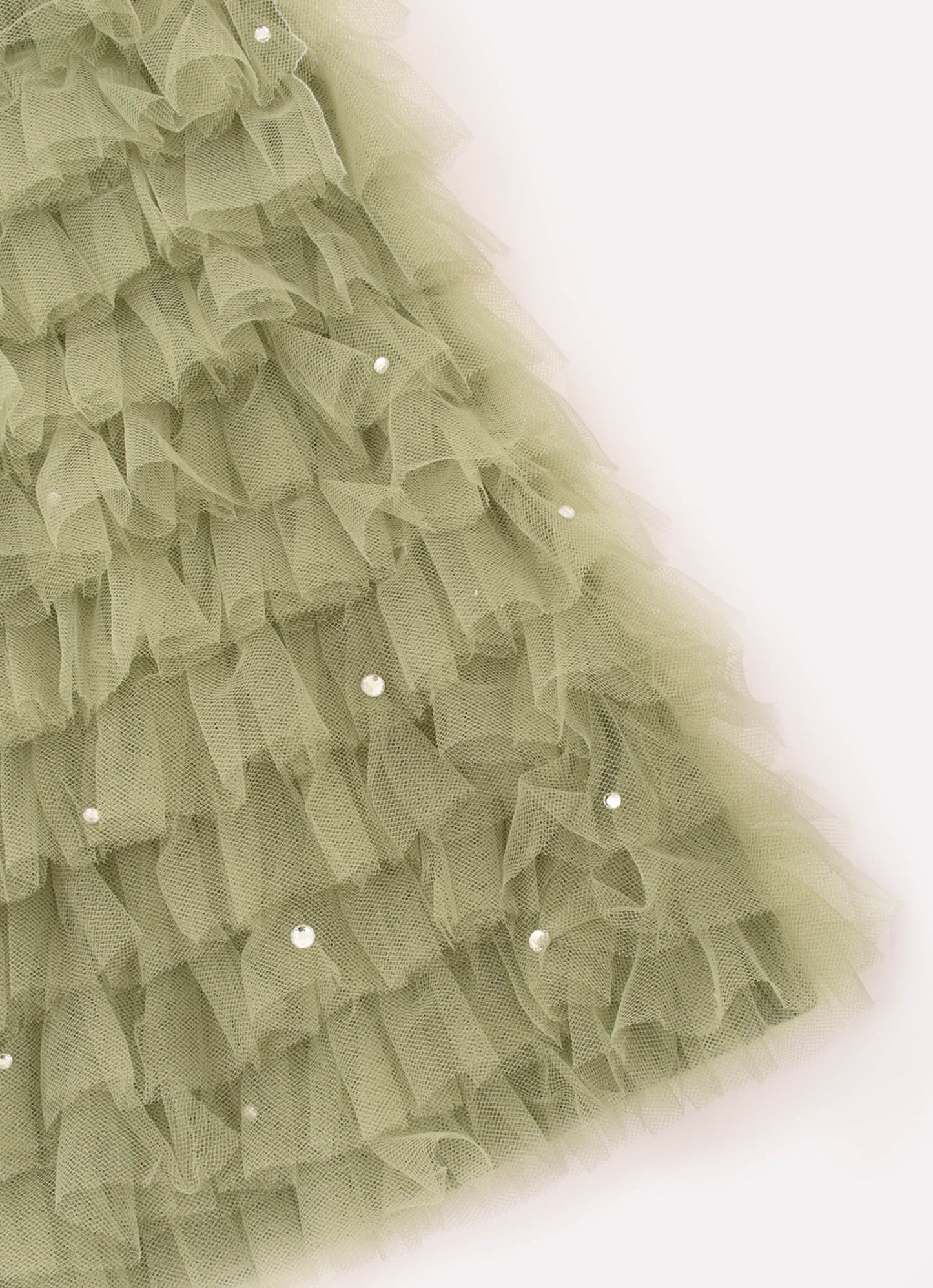 Vestido Babadinhos Tule Cristal