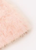 Blusa Cropped Ribana Tule Cristais