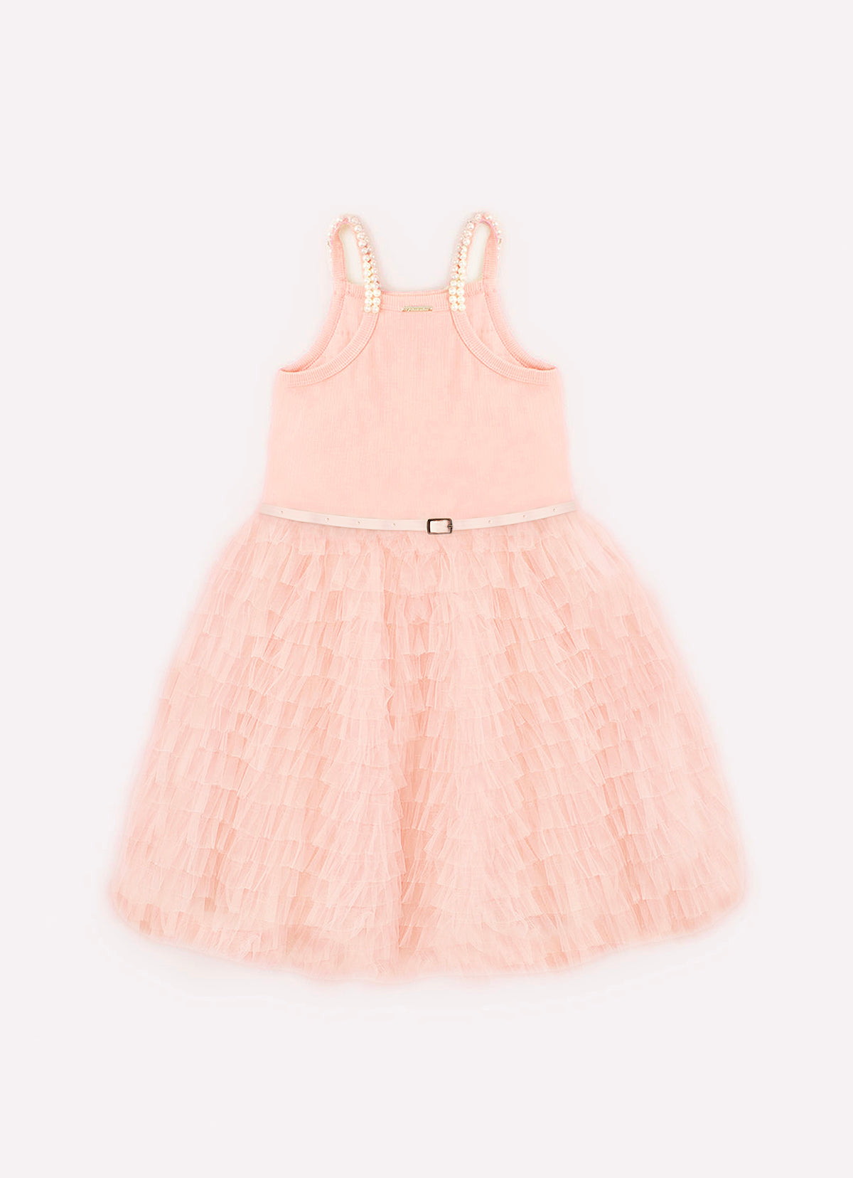Vestido Conceito Babadinhos Tule Pérolas