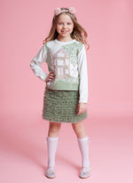 Blusa Tricot Cenário Neve Cristal