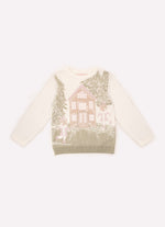 Blusa Tricot Cenário Neve Cristal