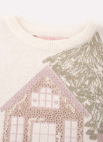 Blusa Tricot Cenário Neve Cristal