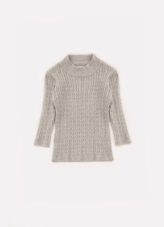Blusa Tricot Ponto Trançado