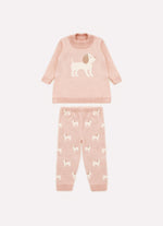 Conjunto Tricot Blusa Cachorinho e Legging