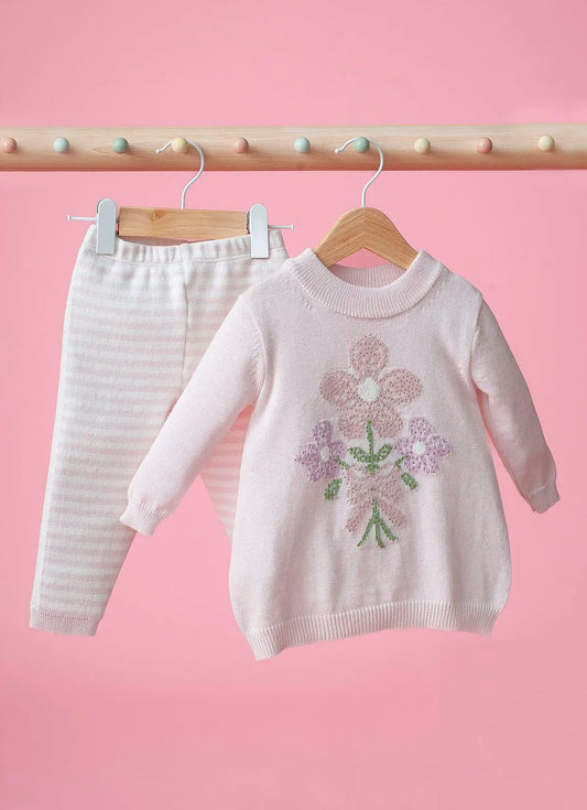 Conjunto Tricot Blusa Legging Listrada