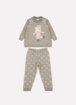 Conjunto Tricot Blusa Ursinha e Legging