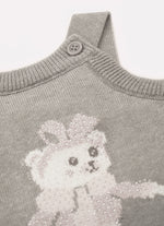 Macacão Tricot Ursinha Cristal