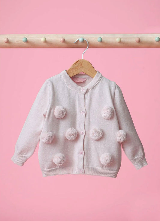 Casaco Tricot Pompons