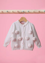 Casaco Tricot Pompons