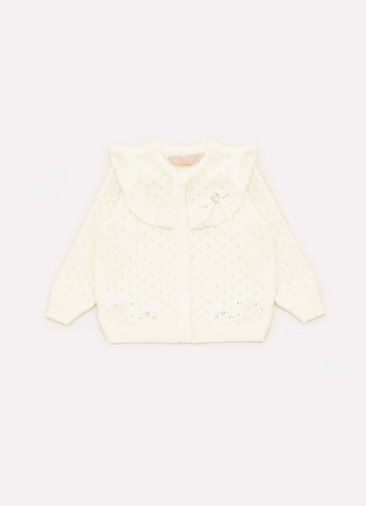 Casaco Tricot Ponto Renda