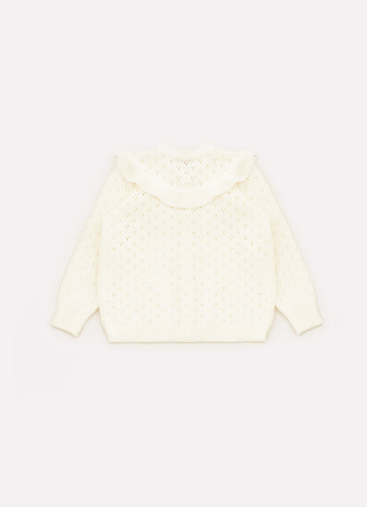 Casaco Tricot Ponto Renda
