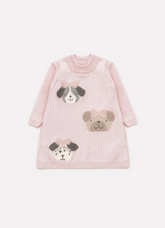 Vestido Tricot Rostinho Cachorros