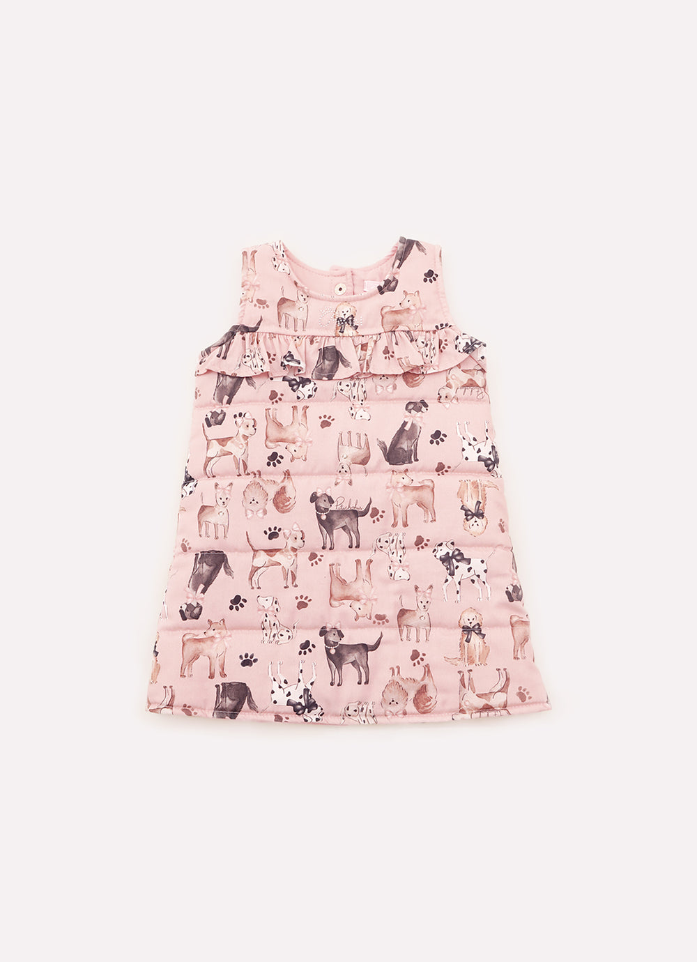 Vestido Puffer Cachorrinhos