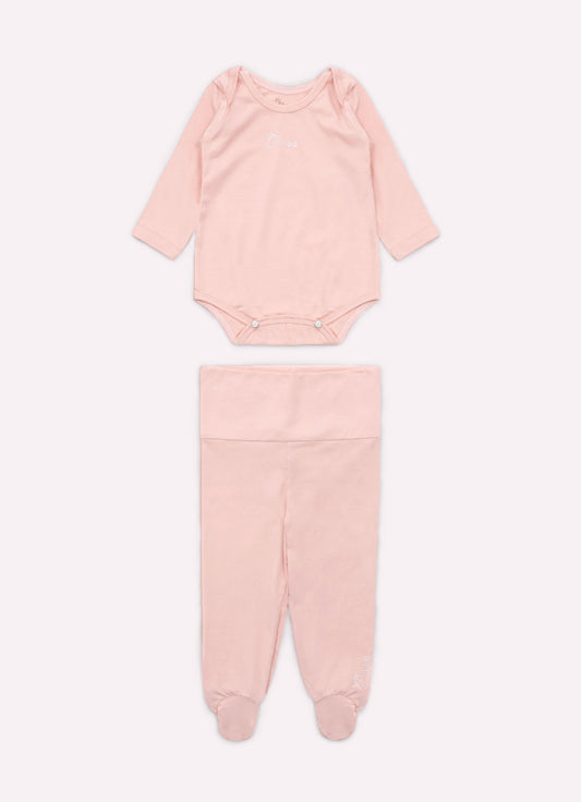 Conjunto Body e Calça Com Pé Cotton Pima
