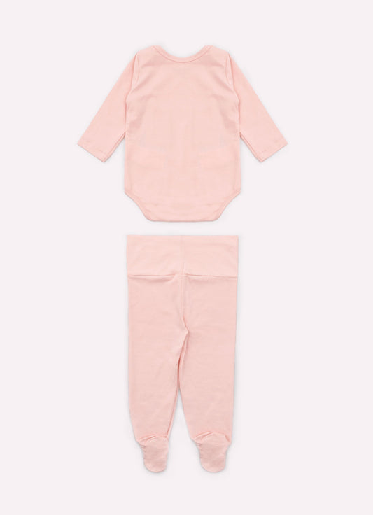 Conjunto Body e Calça Com Pé Cotton Pima