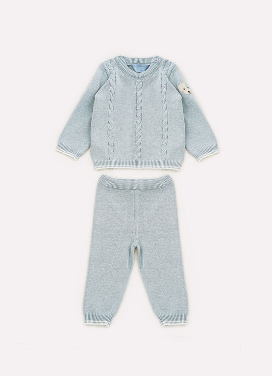 Conjunto Tricot Ponto Trança