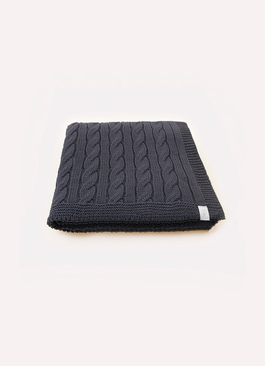 Manta Tricot Ponto Trança