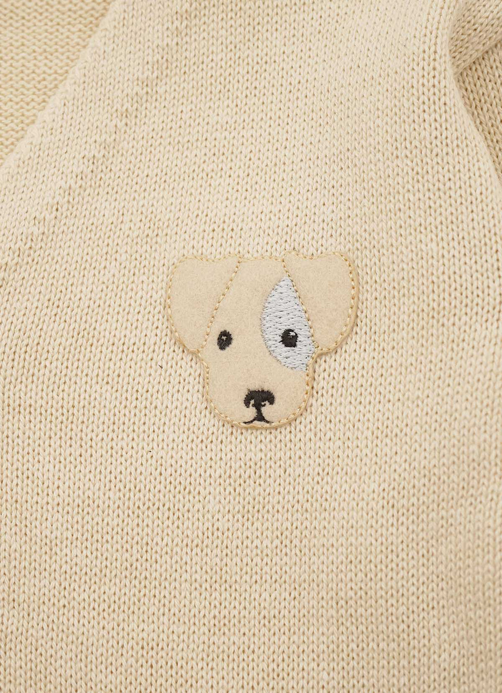 Casaco Tricot Patche Cachorrinho