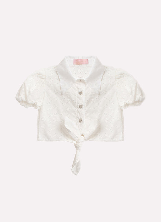 Camisa Broderi Nó Botões Joia (Cópia)
