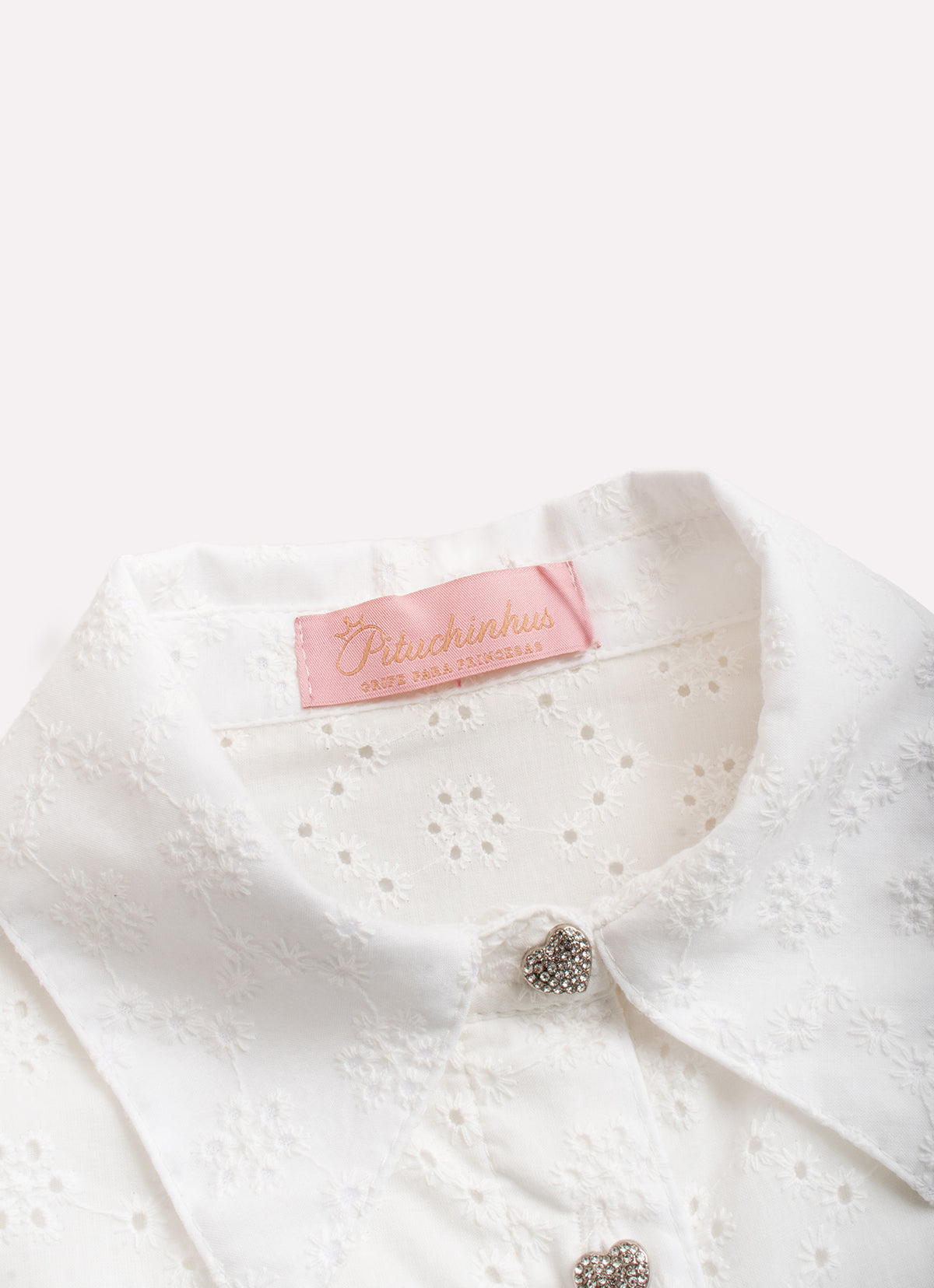Camisa Broderi Nó Botões Joia (Cópia)
