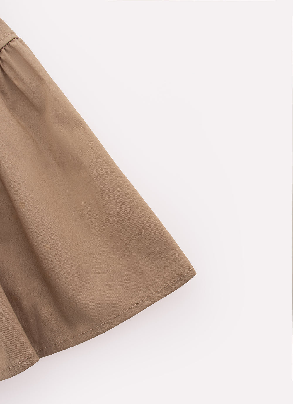 Vestido Tricoline Babado Laços Cristais