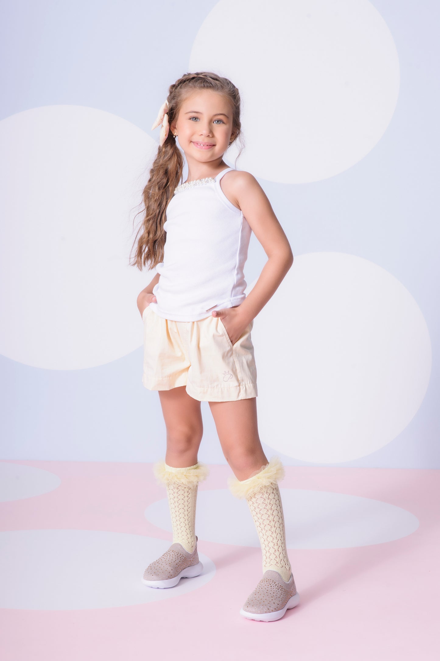 Blusa Alça Ribana Bordados Pérolas e Cristais