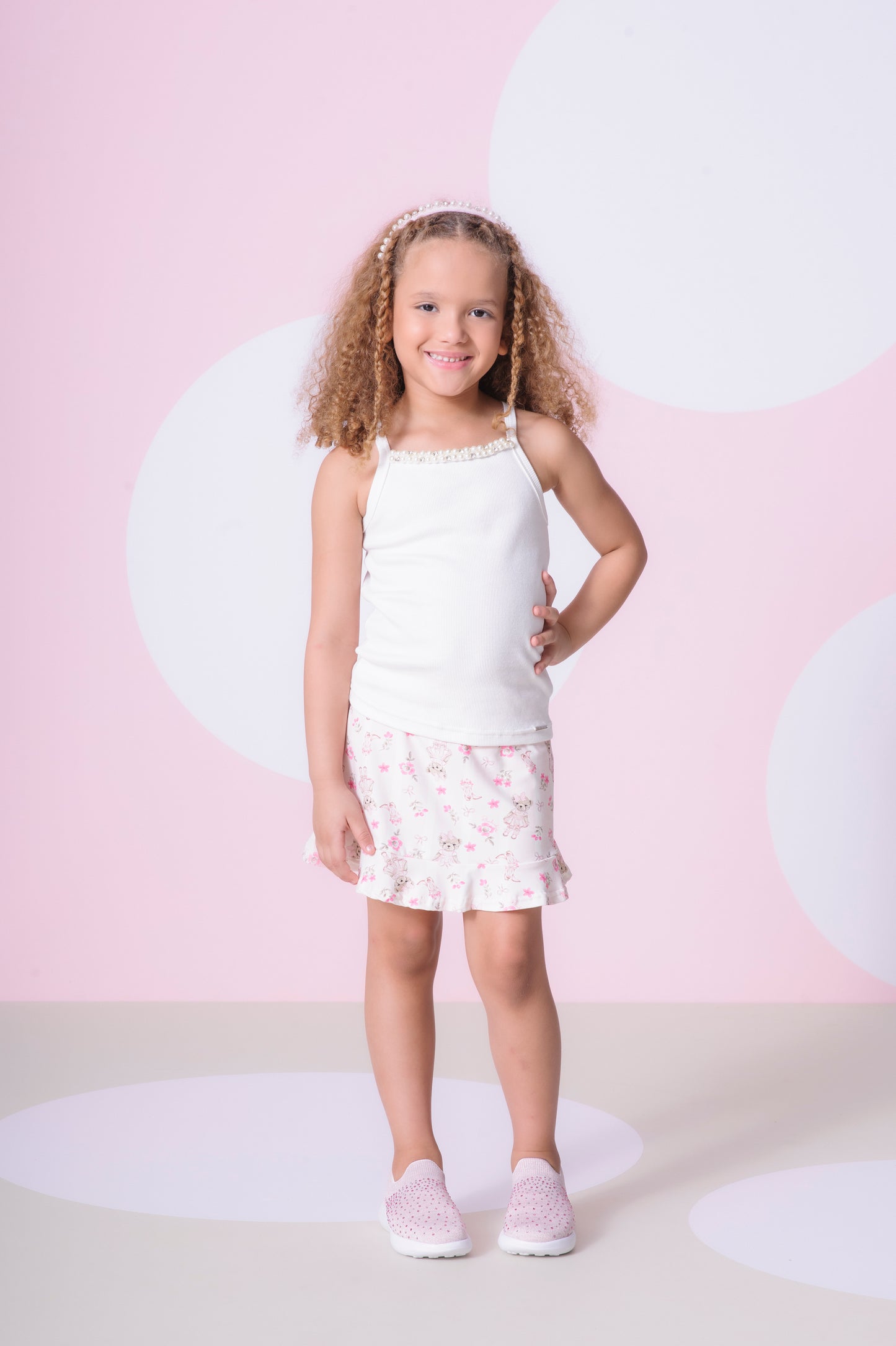 Blusa Alça Ribana Bordados Pérolas e Cristais
