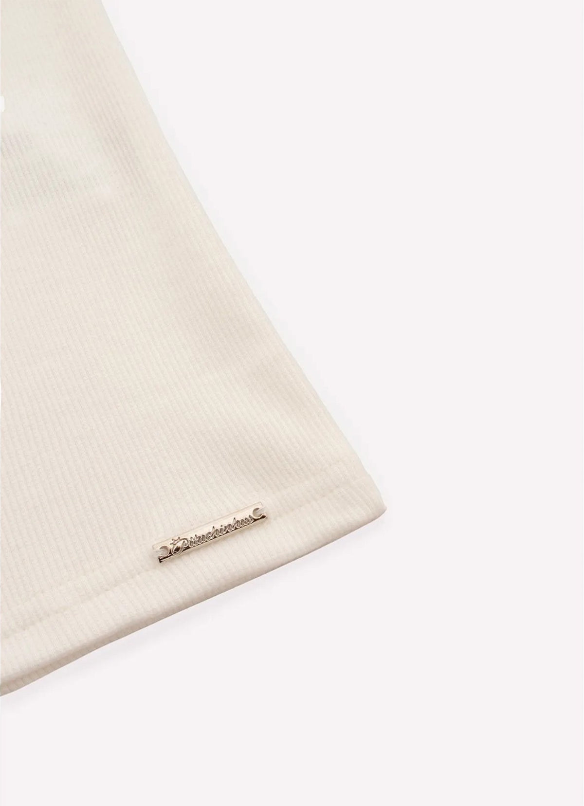 Blusa Alça Ribana Bordados Pérolas e Cristais