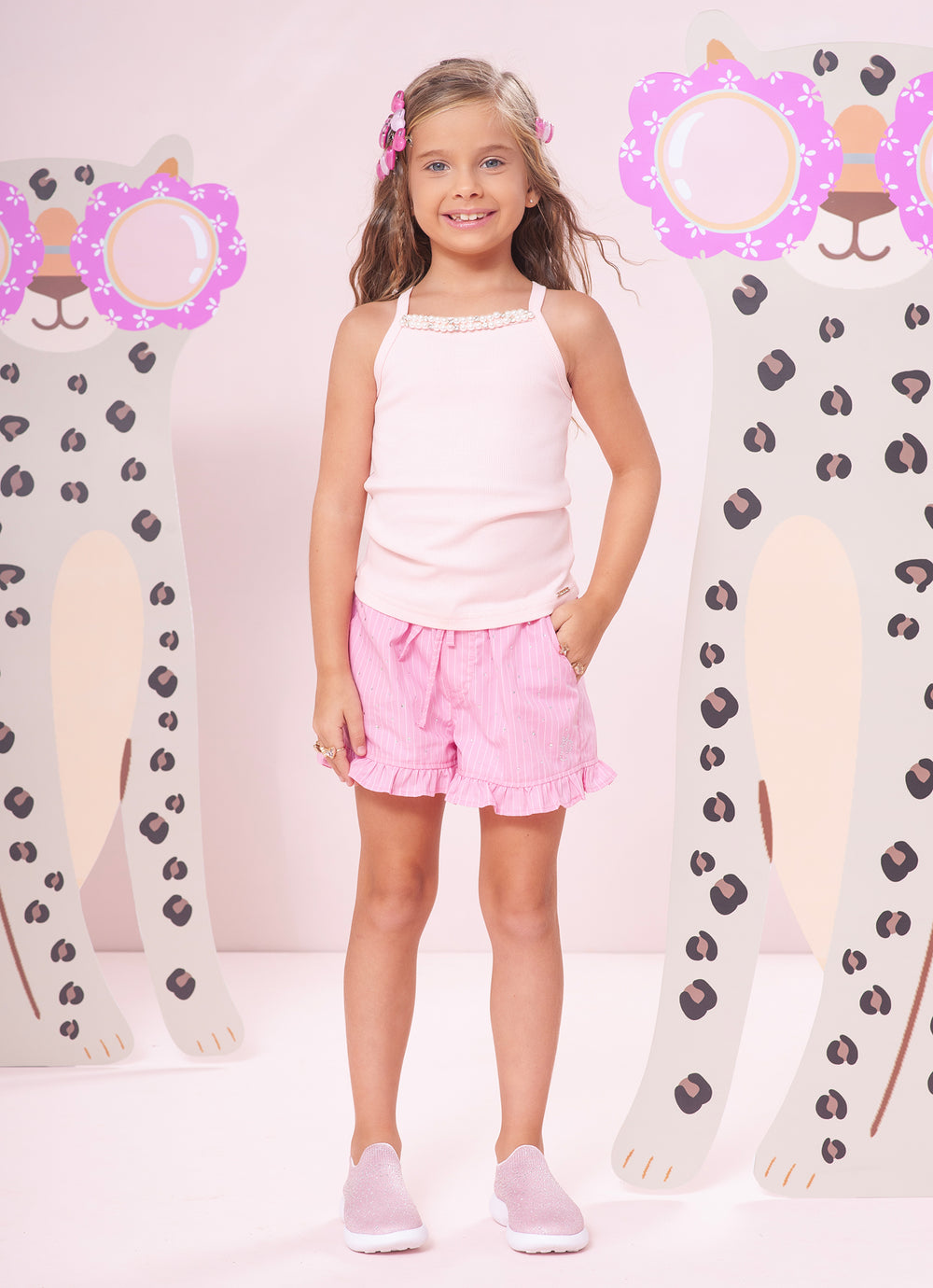 Blusa Alça Ribana Bordados Pérolas e Cristais