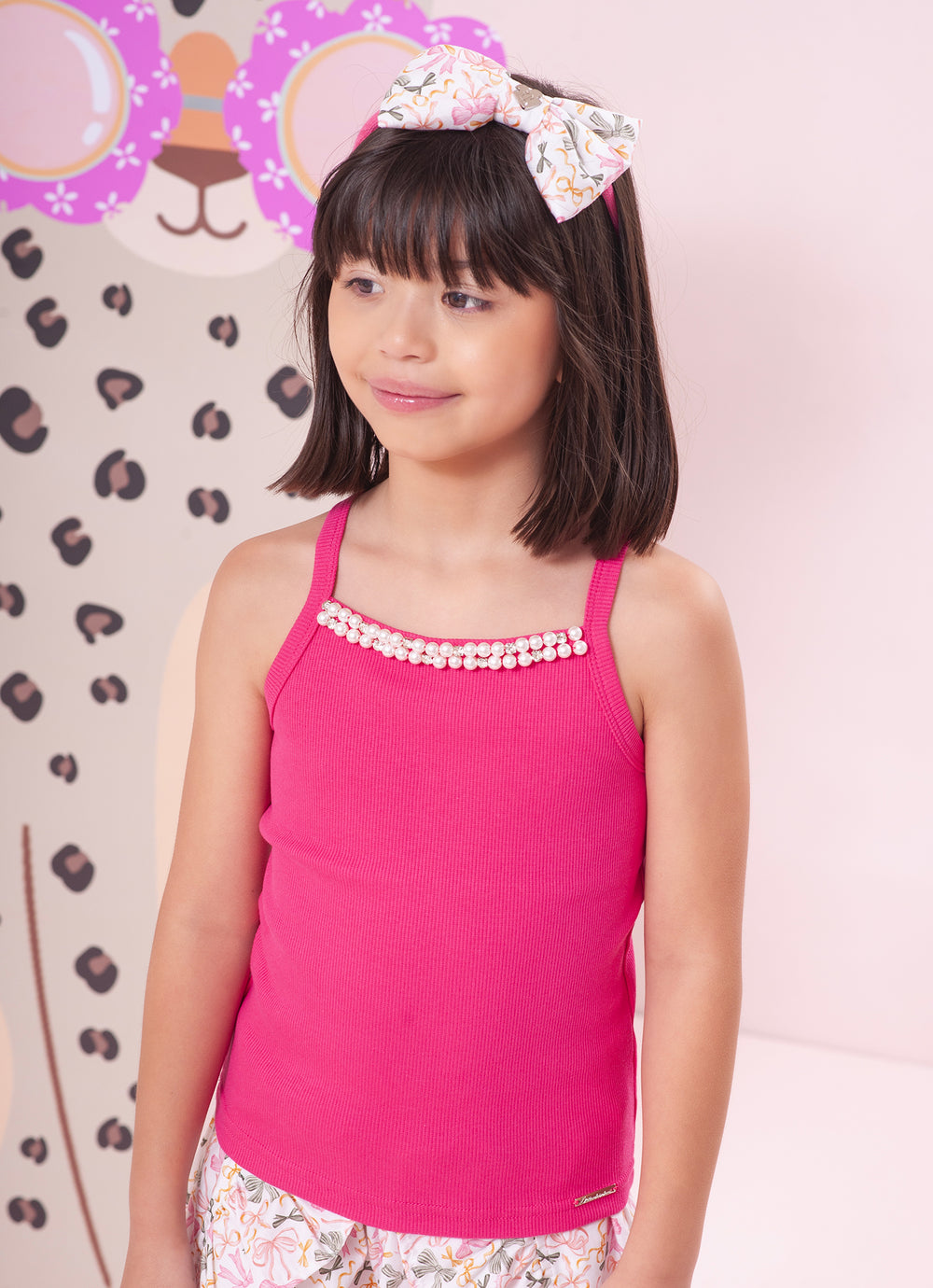 Blusa Alça Ribana Bordados Pérolas e Cristais