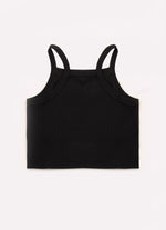 Blusa Cropped Ribana Frufru Tule Cristais