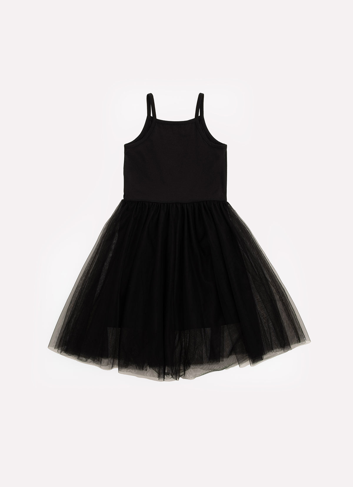 Vestido Cotton Alça Saia Tule Bordados