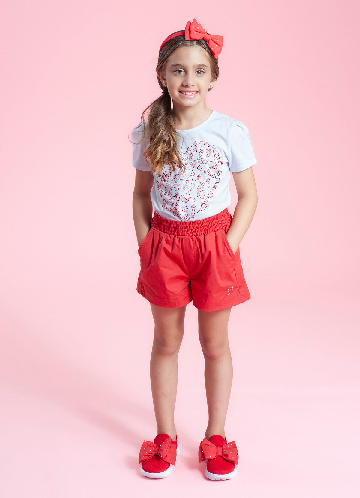 Blusa Algodão Coração Itens Cristal