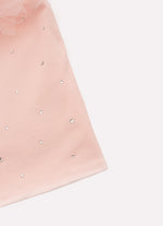 Blusa Cropped Cotton Tule Ombro Cristais