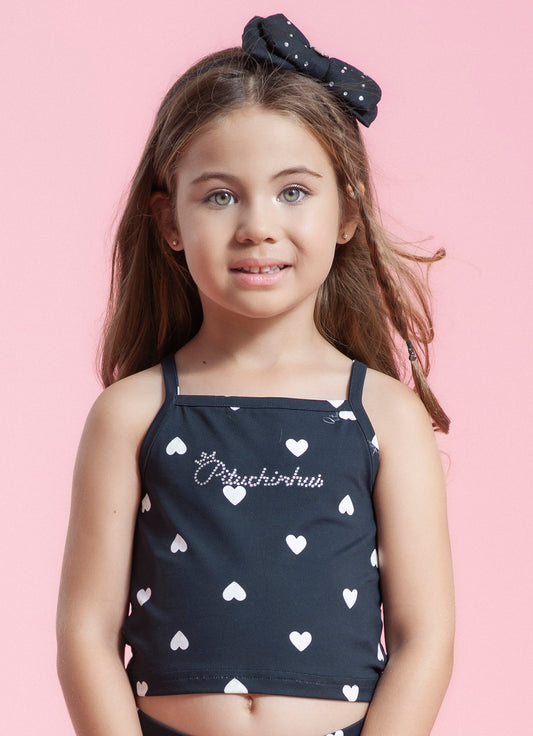 Blusa Cropped Alça Light Estampado